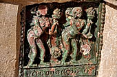 Ananda temple Bagan, Myanmar. Green-glazed terra-cotta Jataka plaques.